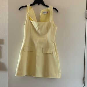 Hello Molly Light Yellow Mini Dress